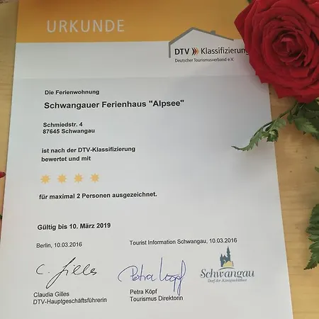 Schwangauer Ferienhaus Lägenhet *